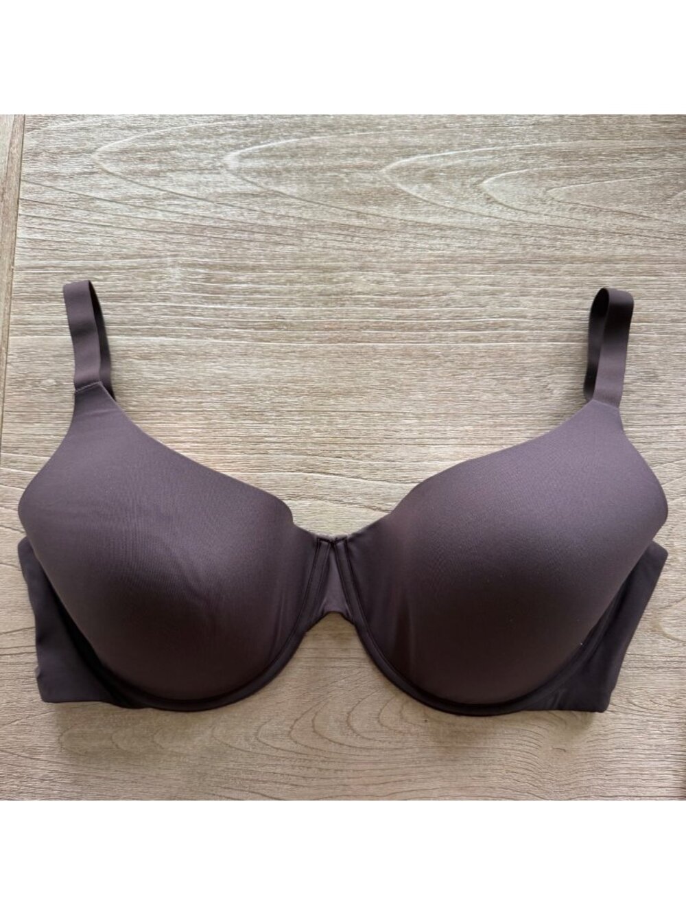 NWT SKIMS FITS EVERYBODY SCOOP PLUNGE BRA ESPRESSO - 42H